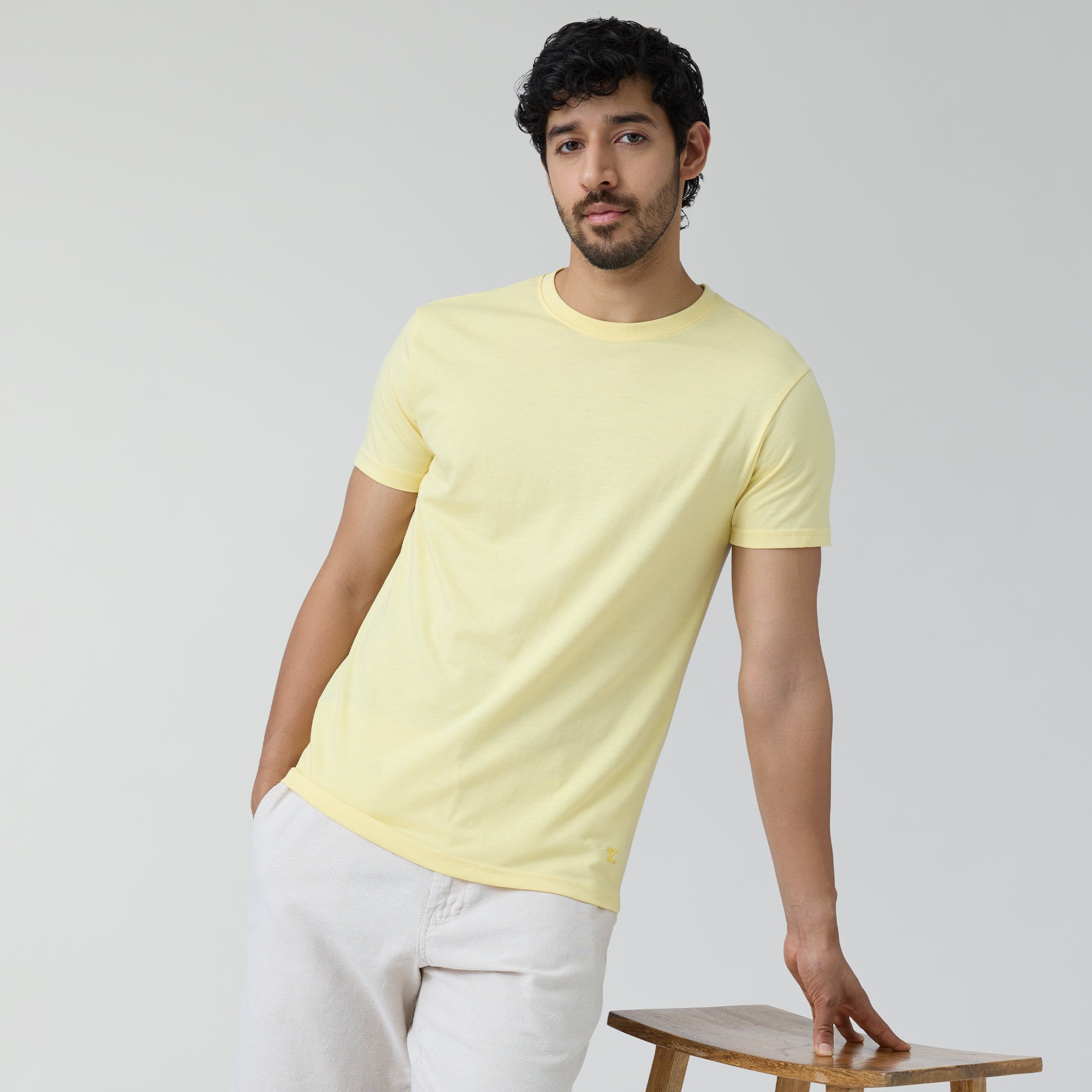 Code Cotton Rich T-shirts Butter Yellow