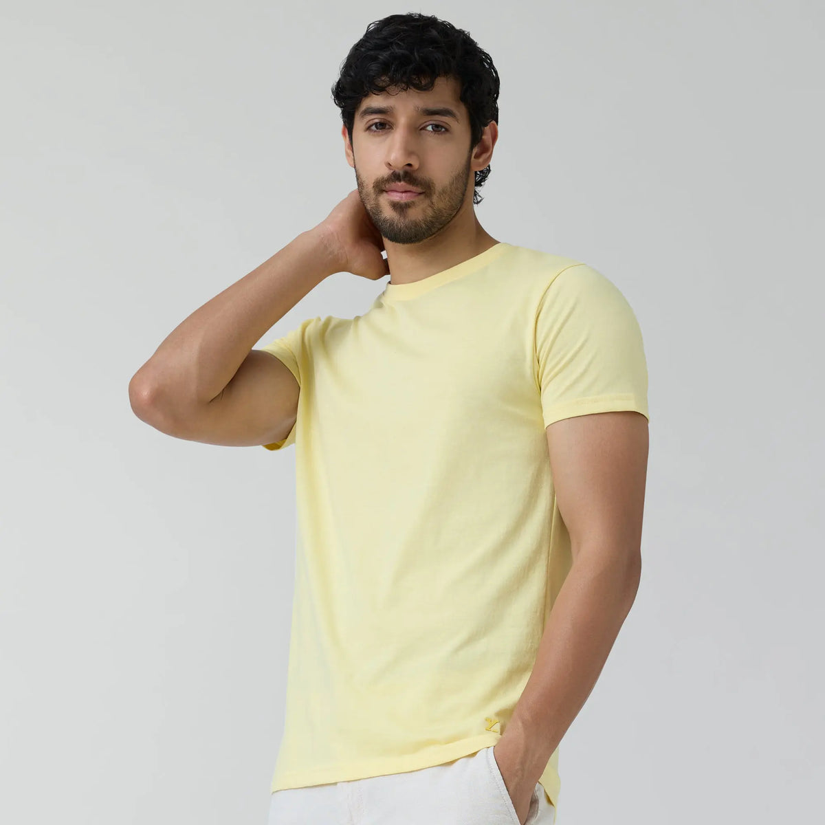Code Cotton Rich T-shirts Butter Yellow - XYXX Crew