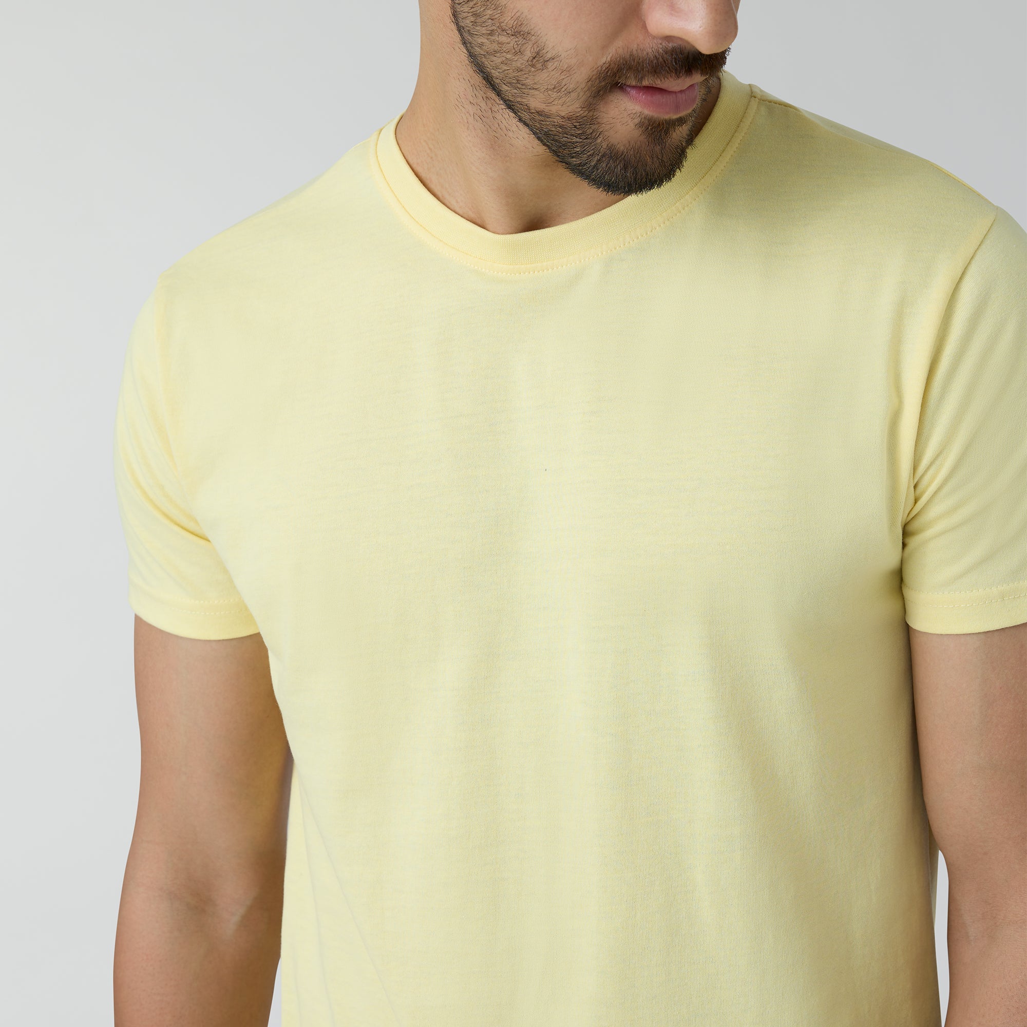 Code Cotton Rich T-shirts For Mens For Men Butter Yellow - XYXX Mens Apparels
