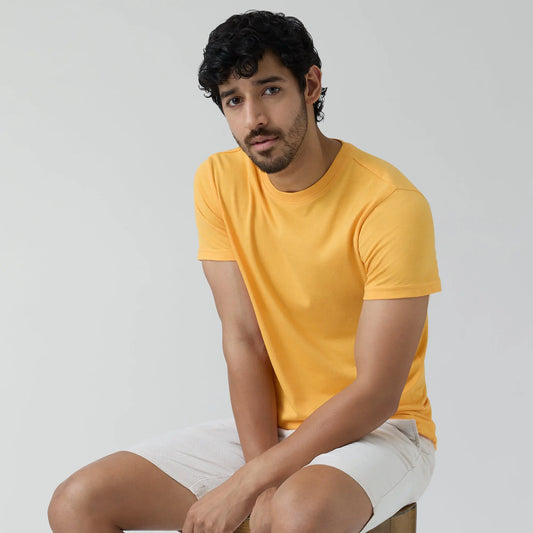 Code Cotton Rich T-shirts Sunshine Yellow - XYXX Crew