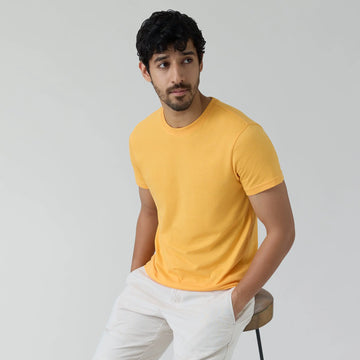 Code Cotton Rich T-shirts Sunshine Yellow - XYXX Crew