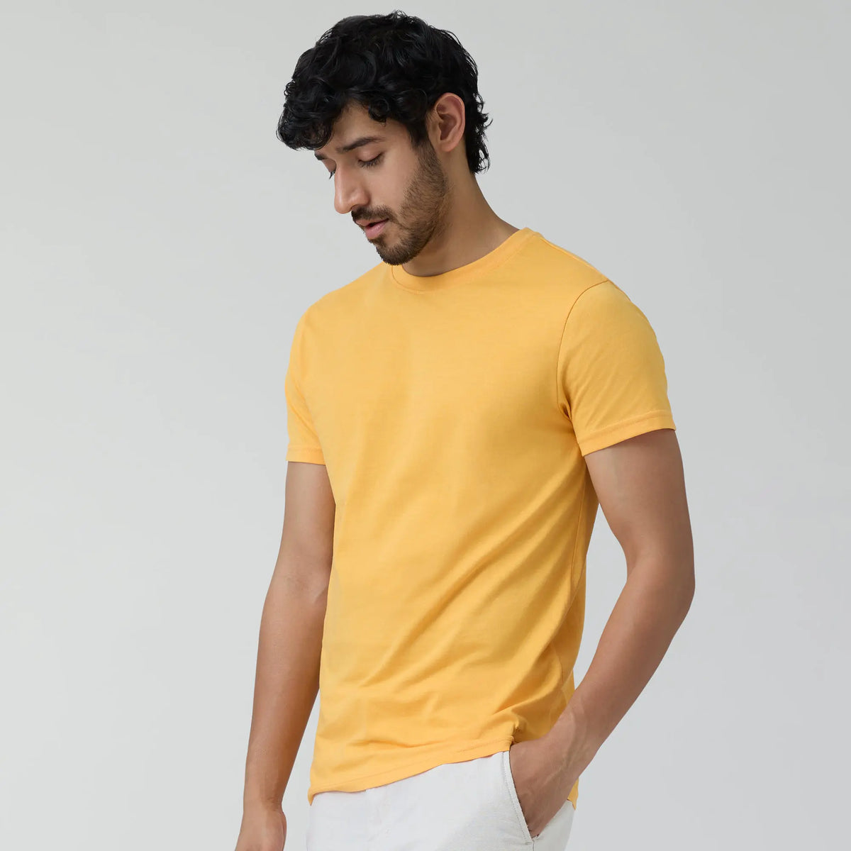 Code Cotton Rich T-shirts Sunshine Yellow - XYXX Crew