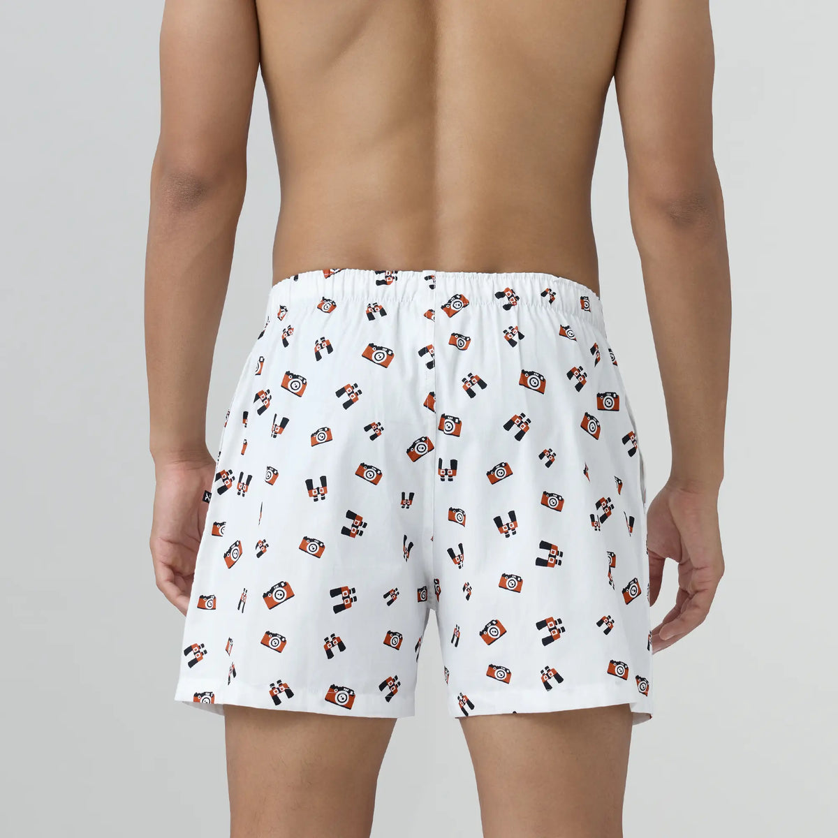 Remix Cotton Boxers Camera White - XYXX Crew