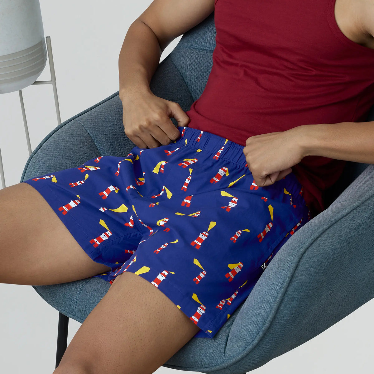 Remix Cotton Boxers Lighthouse Blue - XYXX Crew
