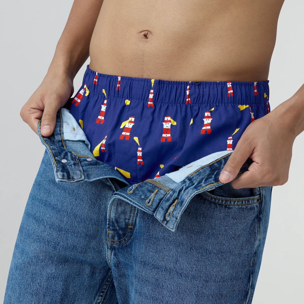 Remix Cotton Boxers Lighthouse Blue - XYXX Crew