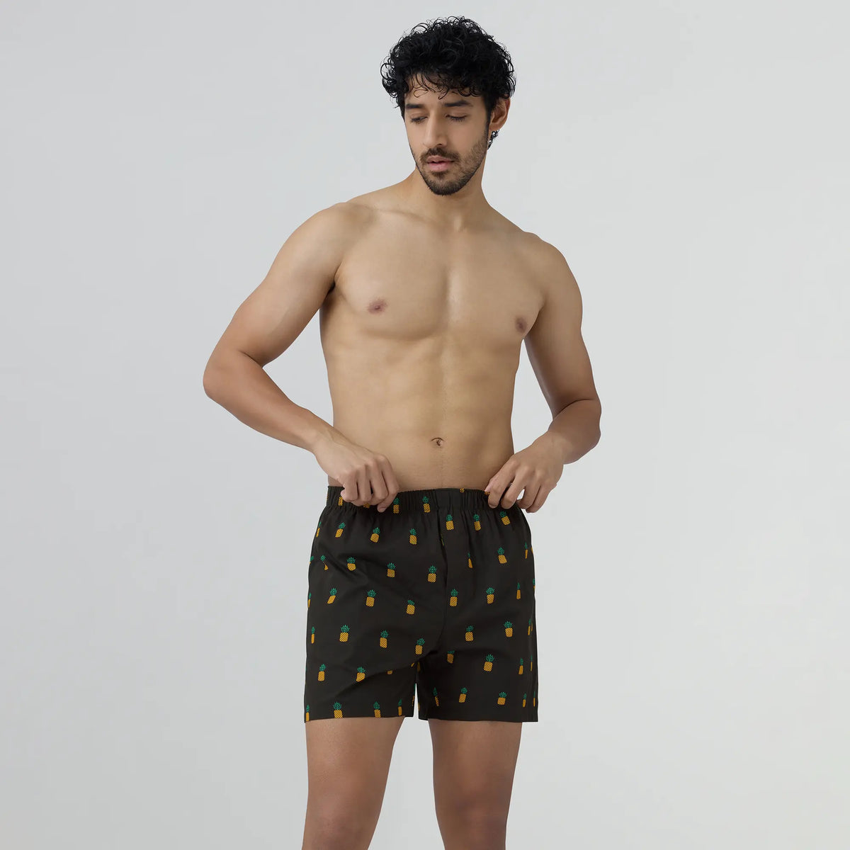 Remix Cotton Boxers Pineapple Black - XYXX Crew