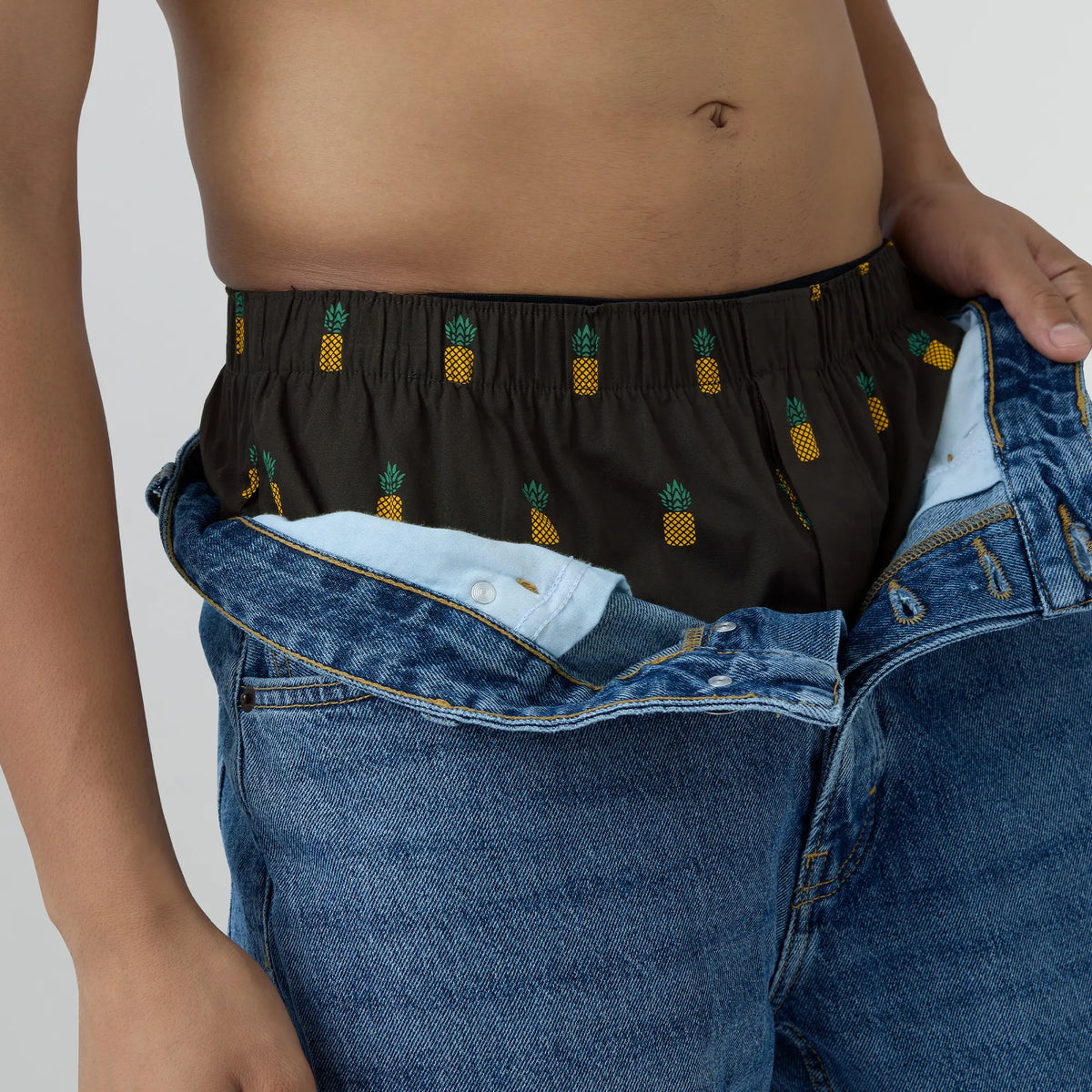 Remix Cotton Boxers Pineapple Black - XYXX Crew