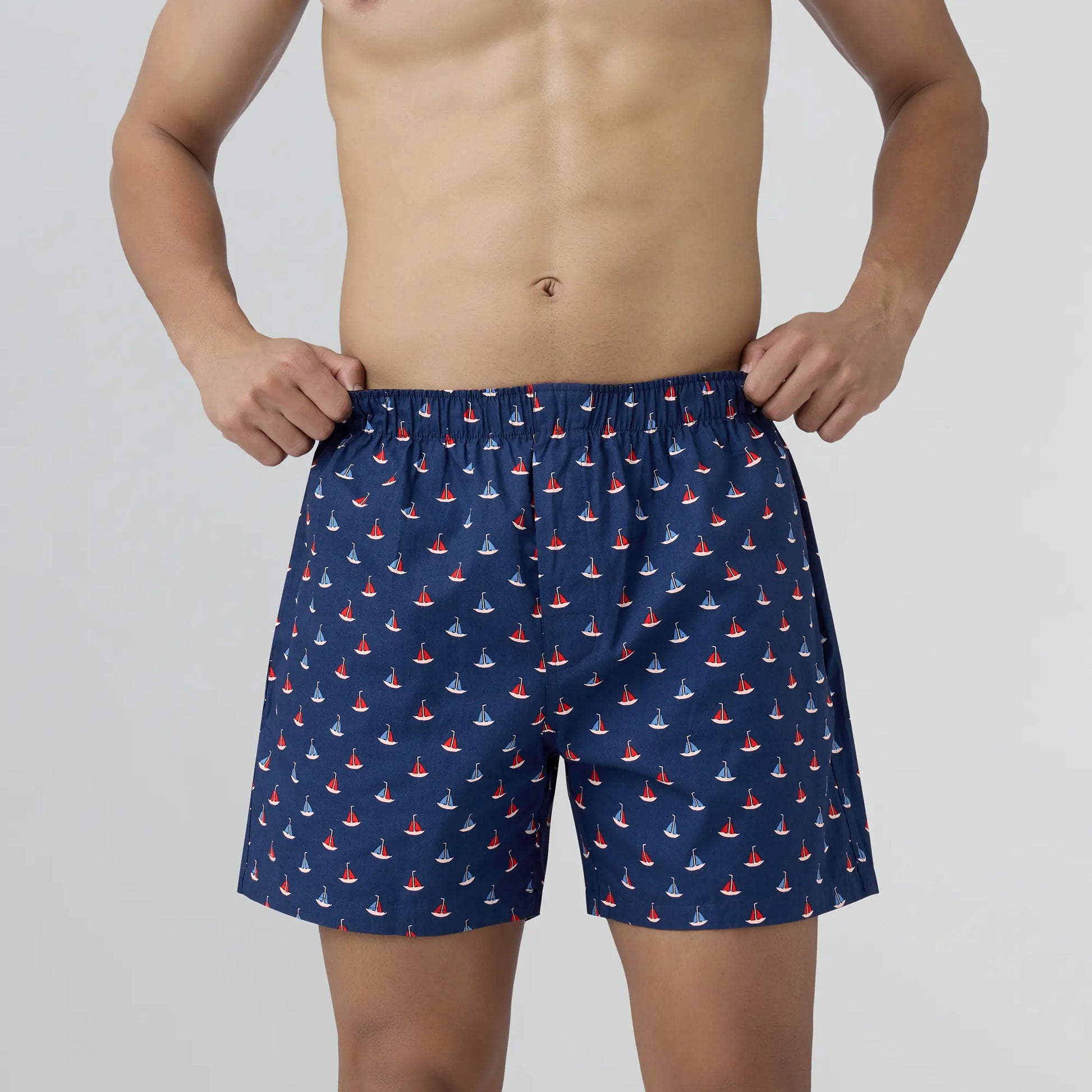 Remix Cotton Boxers Yacht Blue - XYXX Crew