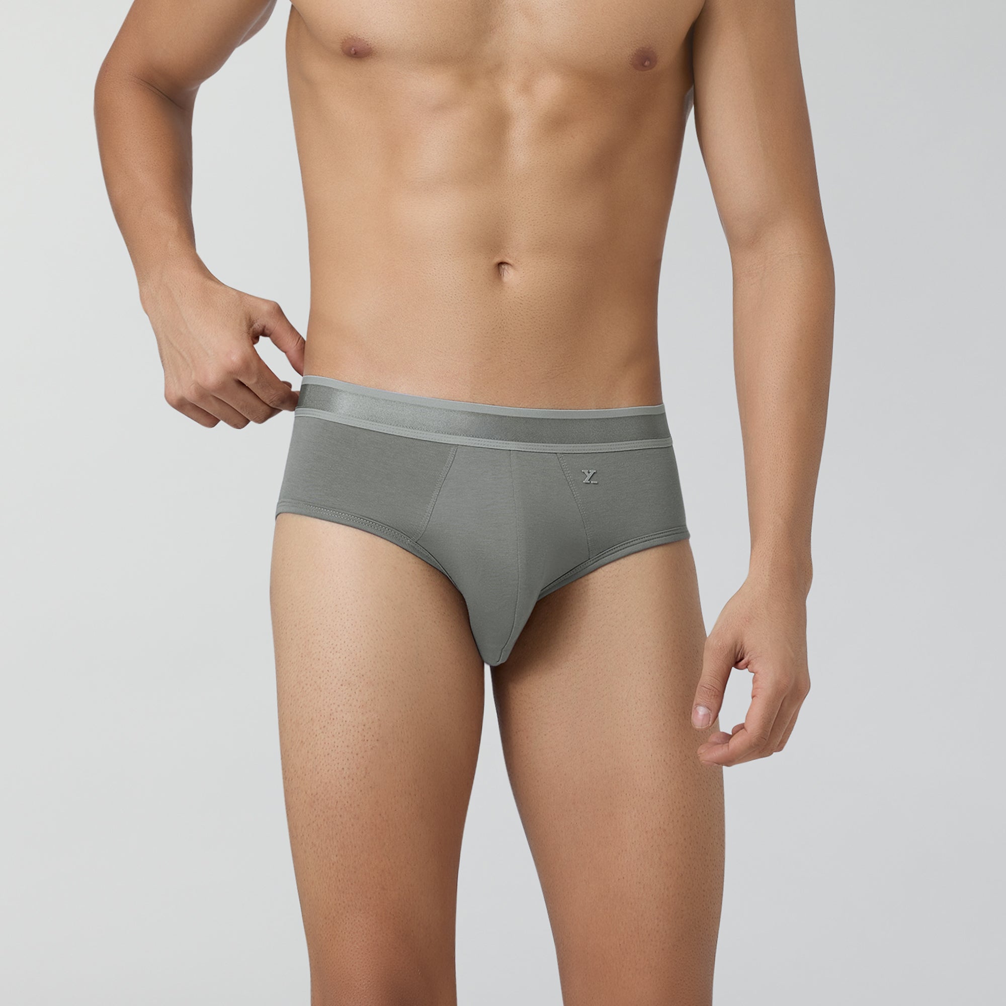 Crest Supima Modal Briefs For Men Opal Grey -  XYXX Crew