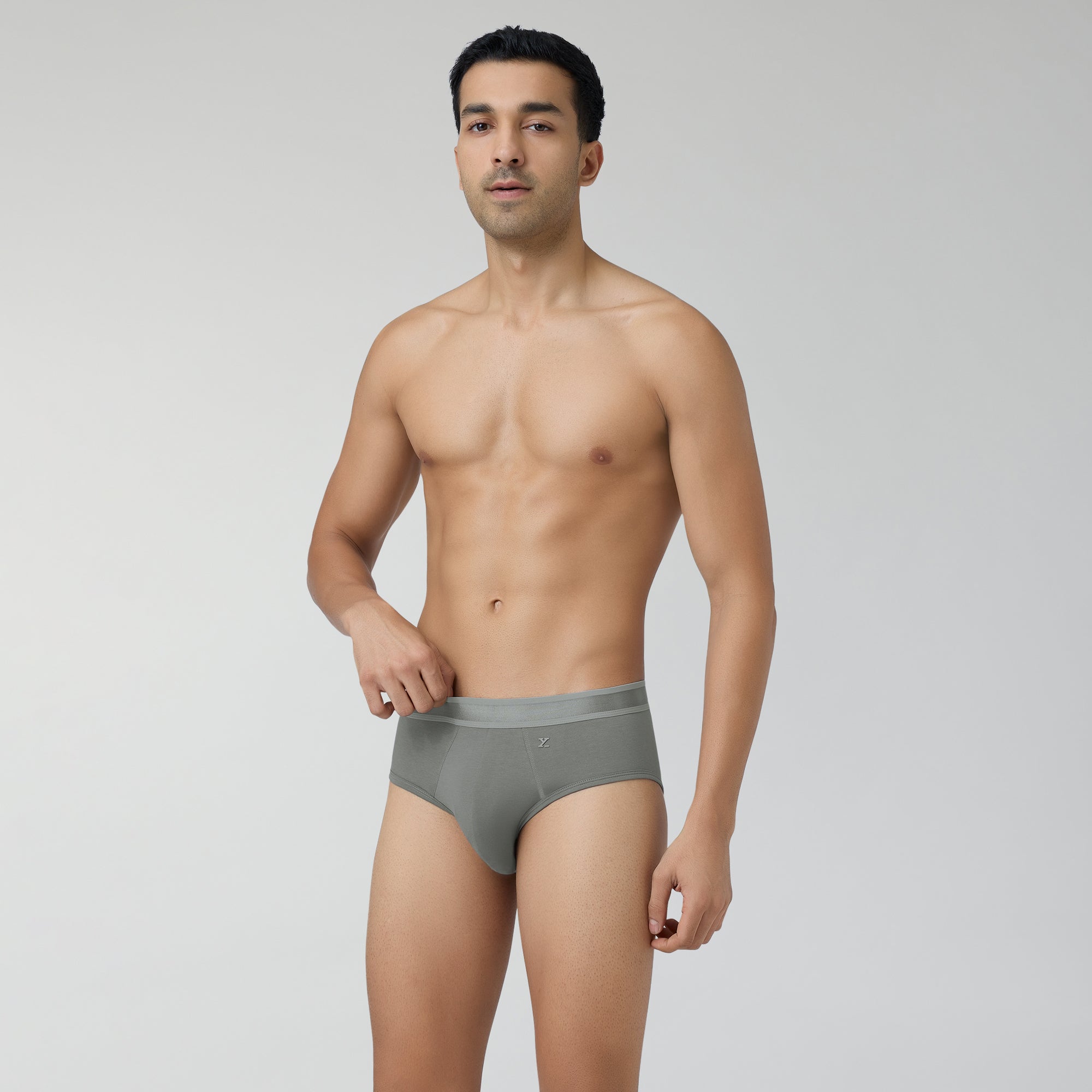 Crest Supima Modal Briefs For Men Opal Grey -  XYXX Crew