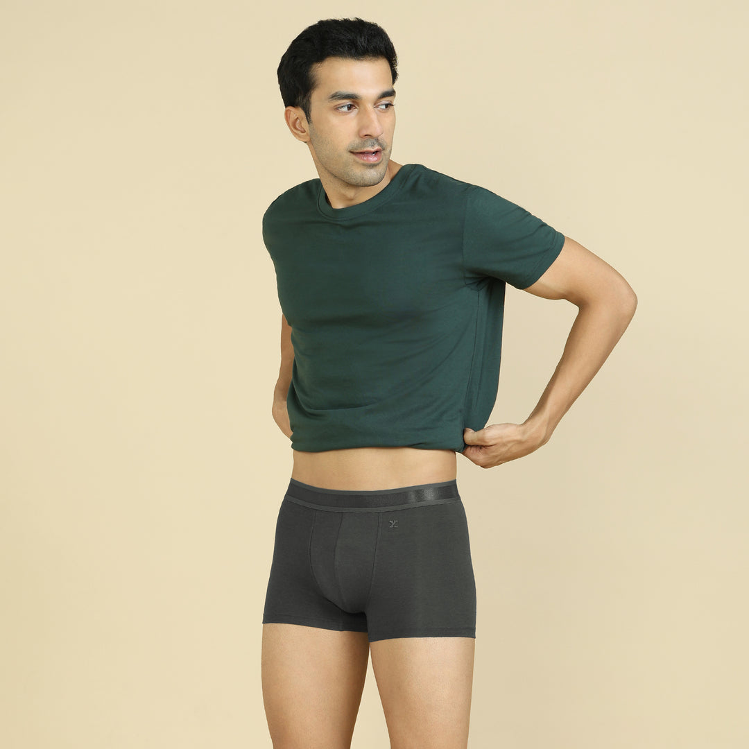 Crest Supima Modal Trunks Charcoal Grey – XYXX Apparels