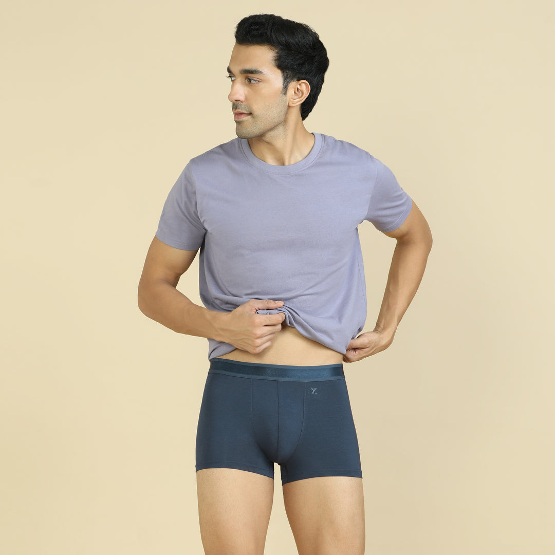 Crest Supima Modal Trunks Pacific Blue – XYXX Apparels