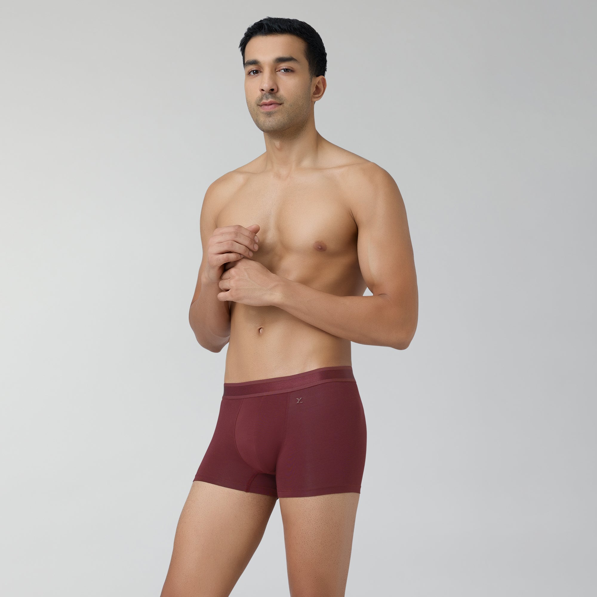 Crest Supima Modal Trunks For Men Auburn Red -  XYXX Crew