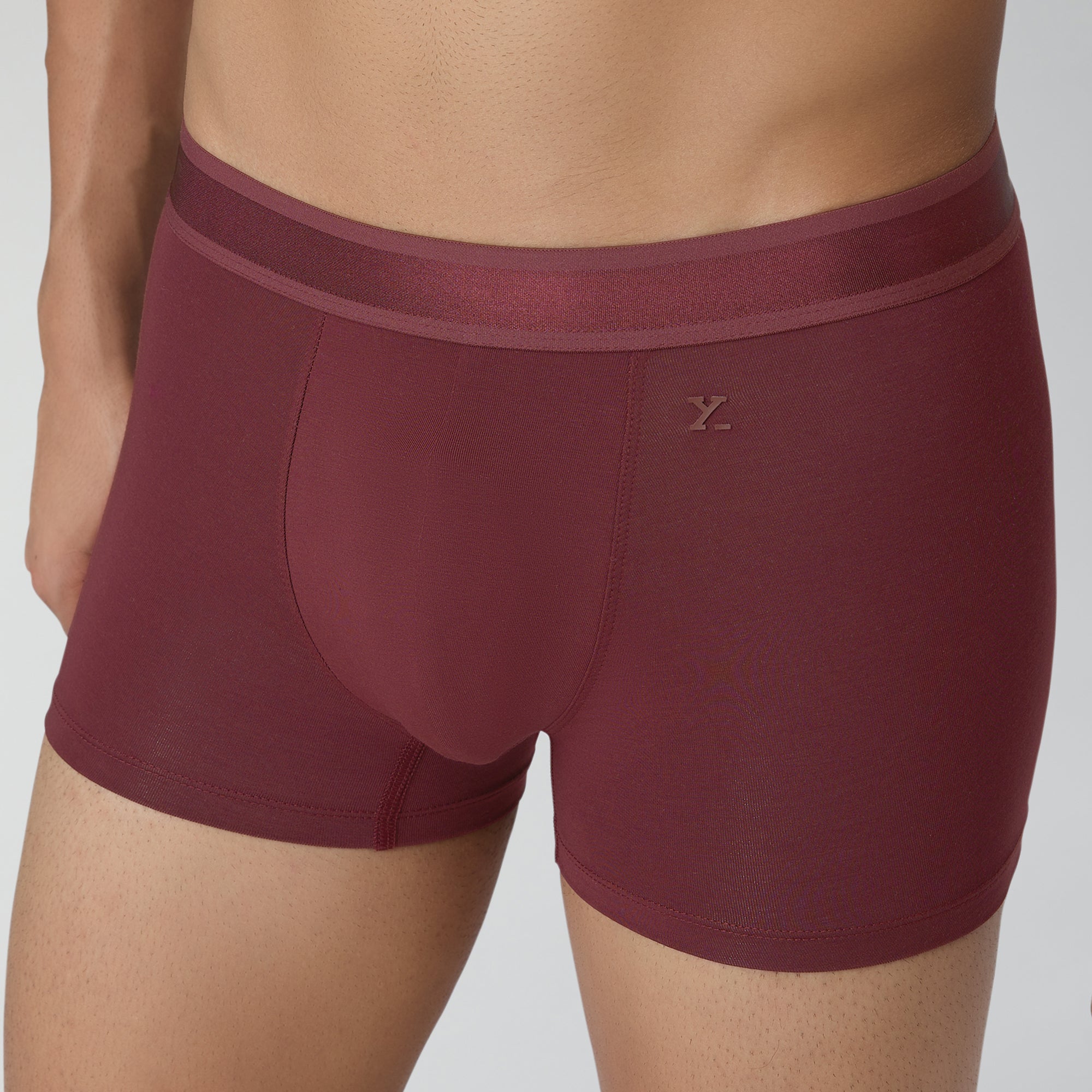 Crest Supima Modal Trunks For Men Auburn Red -  XYXX Crew