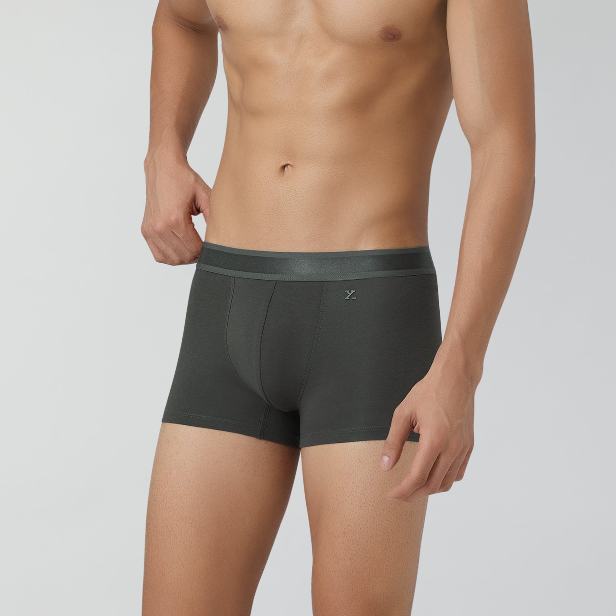 Crest Supima Modal Trunks For Men Charcoal Grey -  XYXX Crew