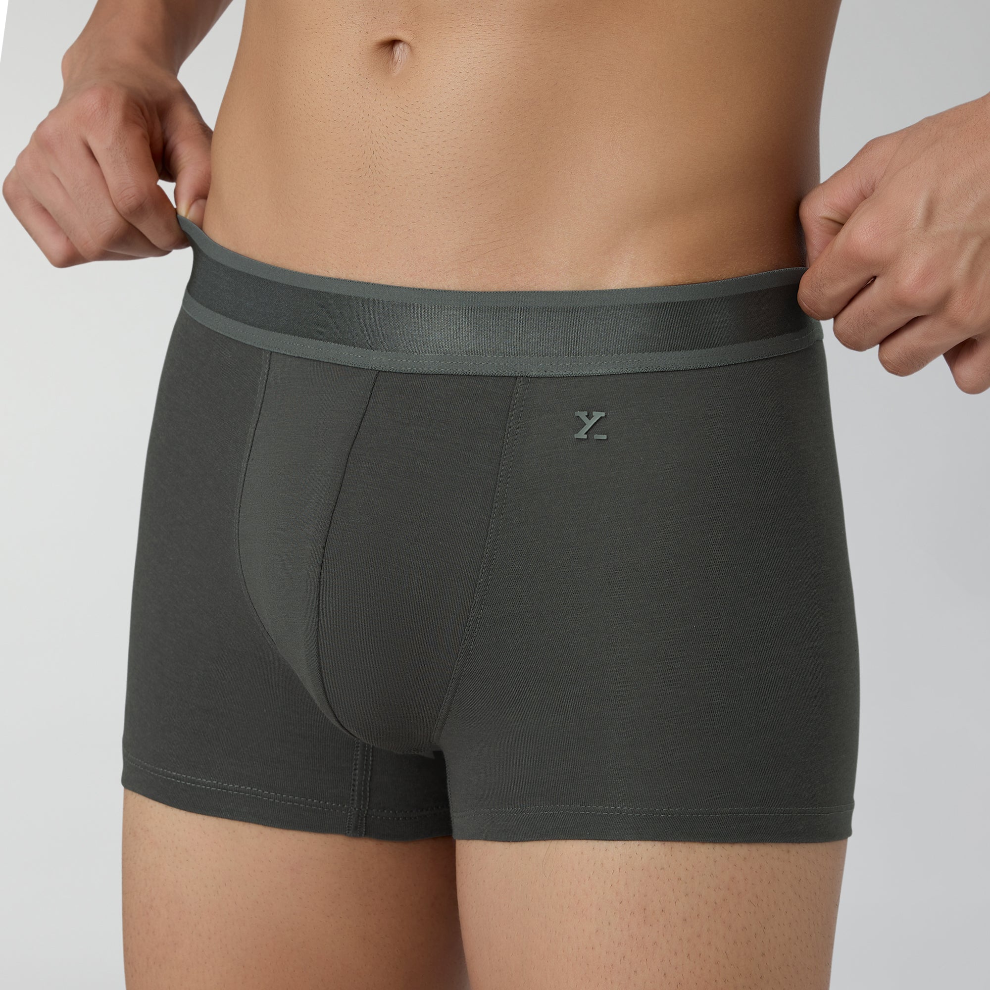 Crest Supima Modal Trunks For Men Charcoal Grey -  XYXX Crew