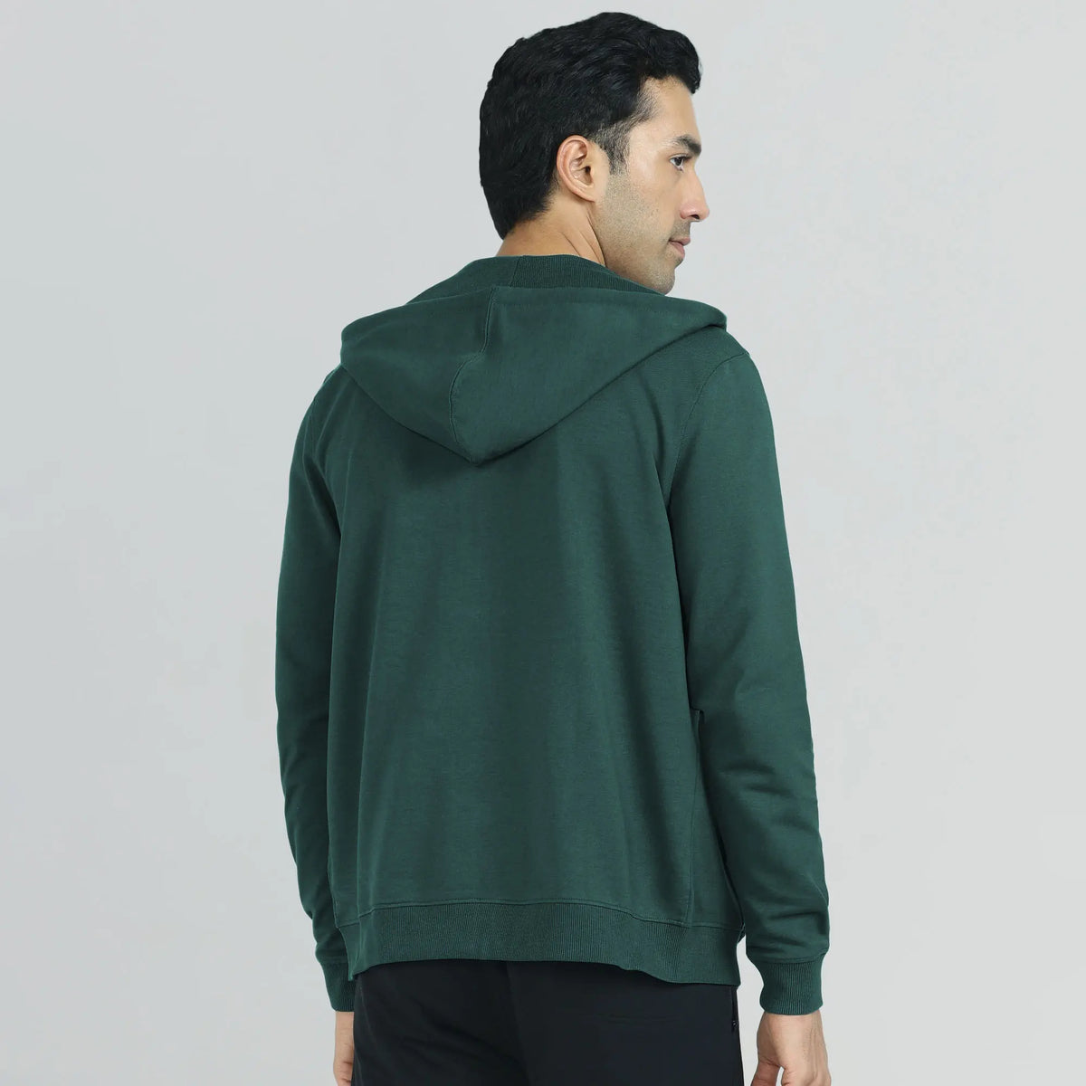 Cruze French Terry Cotton Hoodie Jackets Forest Green - XYXX Crew