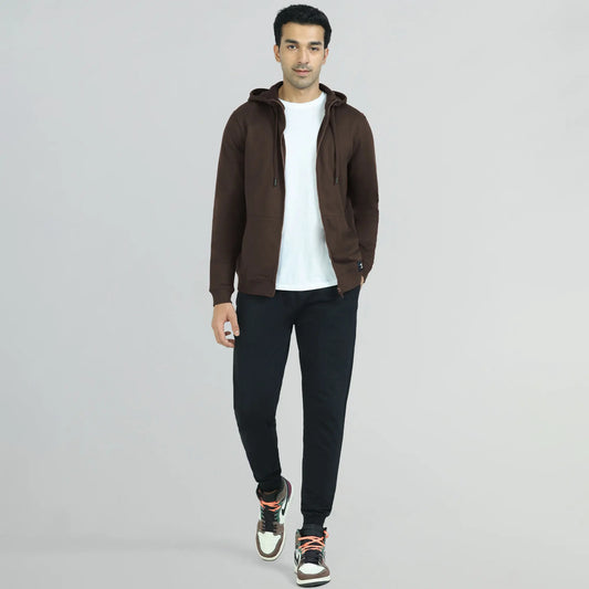 Cruze French Terry Cotton Hoodie Jackets Malt Brown - XYXX Crew