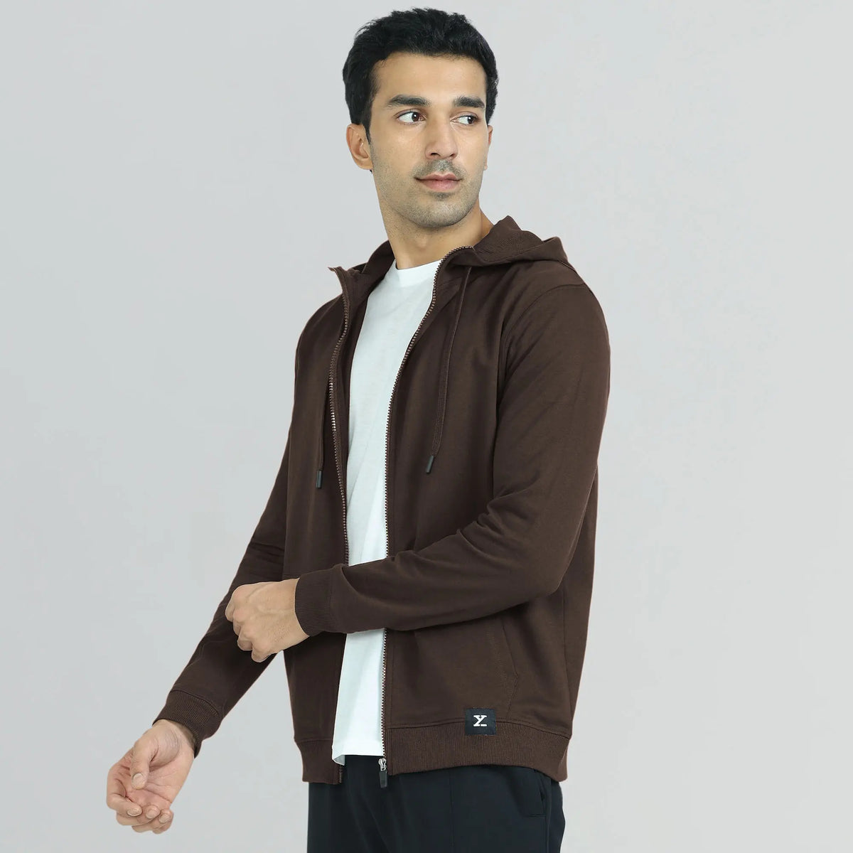 Cruze French Terry Cotton Hoodie Jackets Malt Brown - XYXX Crew