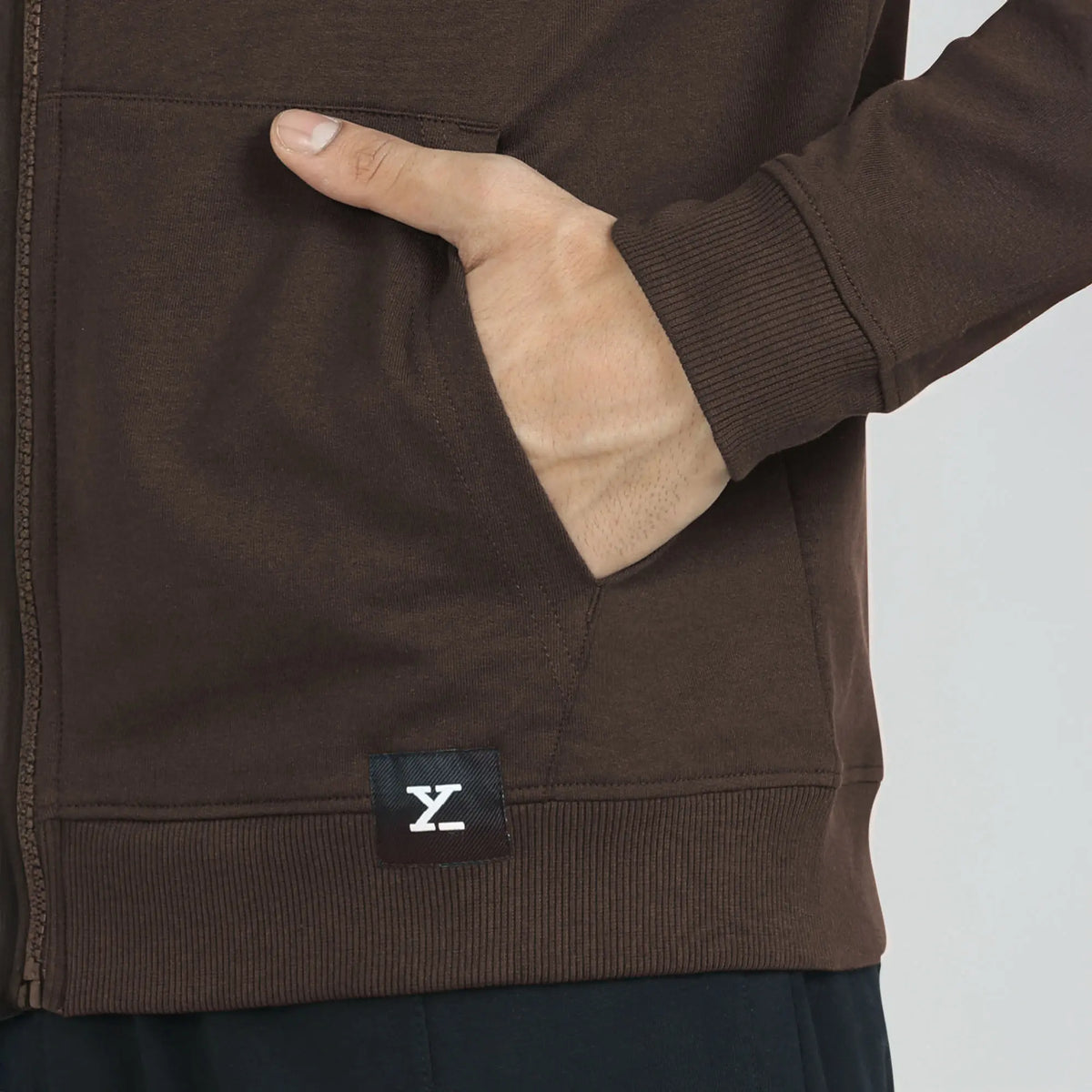 Cruze French Terry Cotton Hoodie Jackets Malt Brown - XYXX Crew
