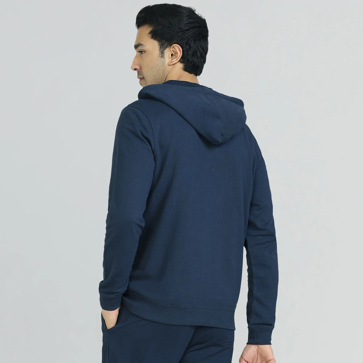 Cruze French Terry Cotton Hoodie Jackets Opal Blue - XYXX Crew