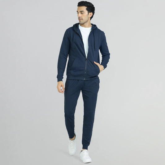 Cruze French Terry Cotton Hoodie Jackets Opal Blue - XYXX Crew