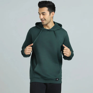 Cruze French Terry Cotton Hoodies Forest Green - XYXX Crew
