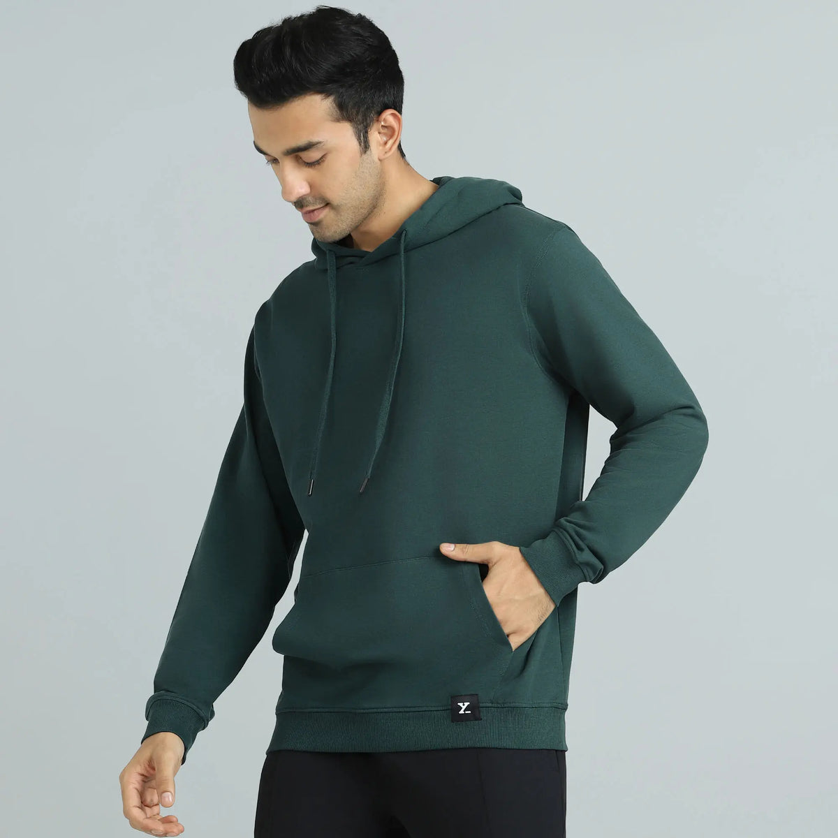 Cruze French Terry Cotton Hoodies Forest Green - XYXX Crew