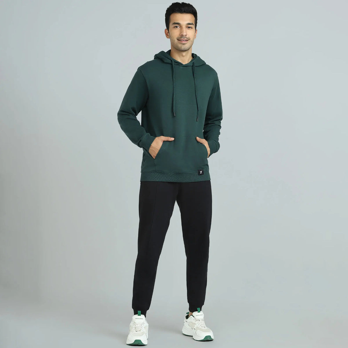 Cruze French Terry Cotton Hoodies Forest Green - XYXX Crew