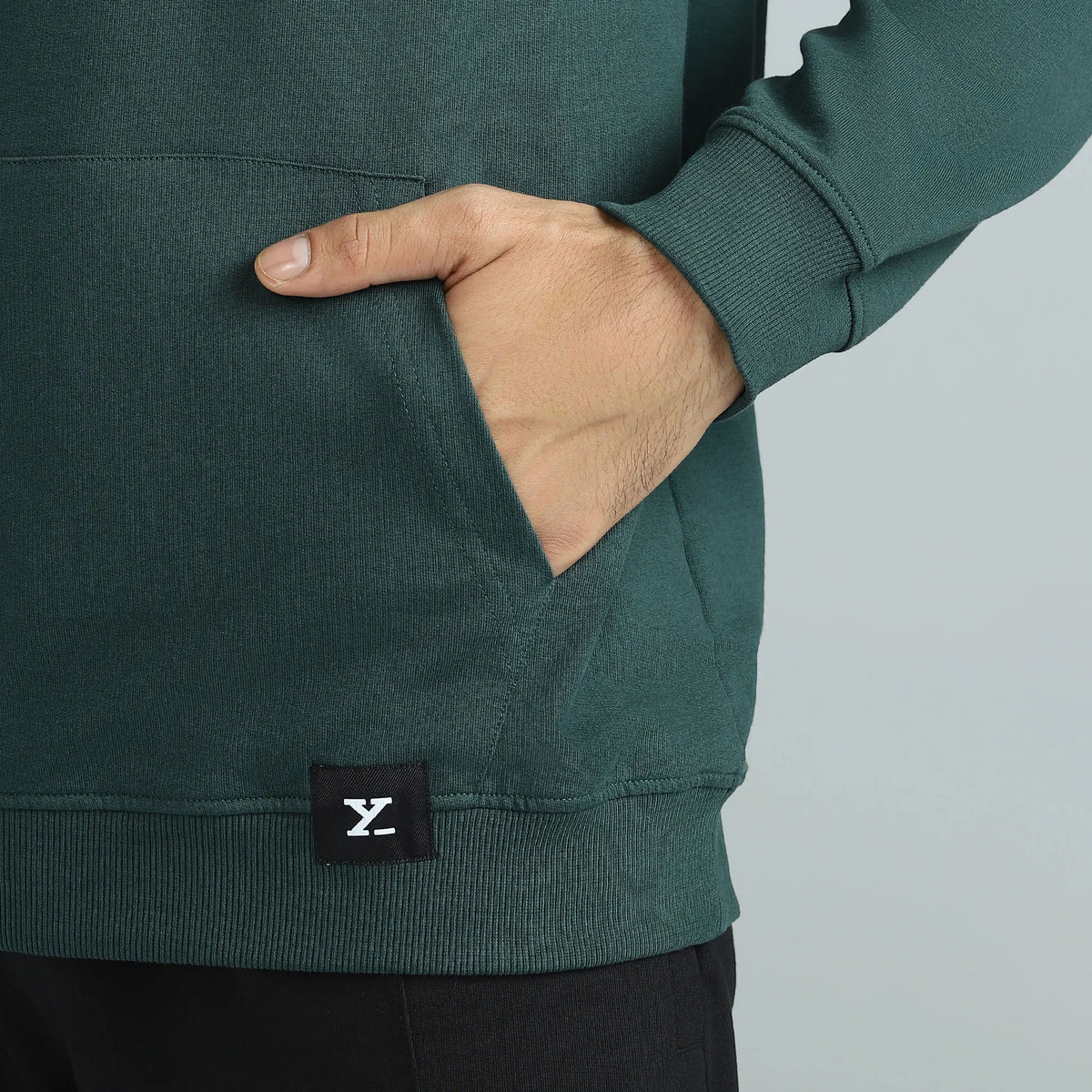 Cruze French Terry Cotton Hoodies Forest Green - XYXX Crew
