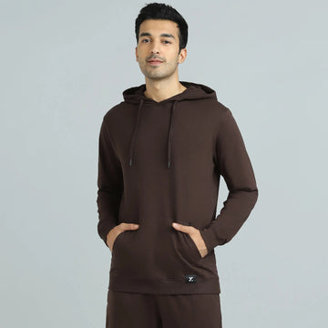 Cruze French Terry Cotton Hoodies Malt Brown - XYXX Crew