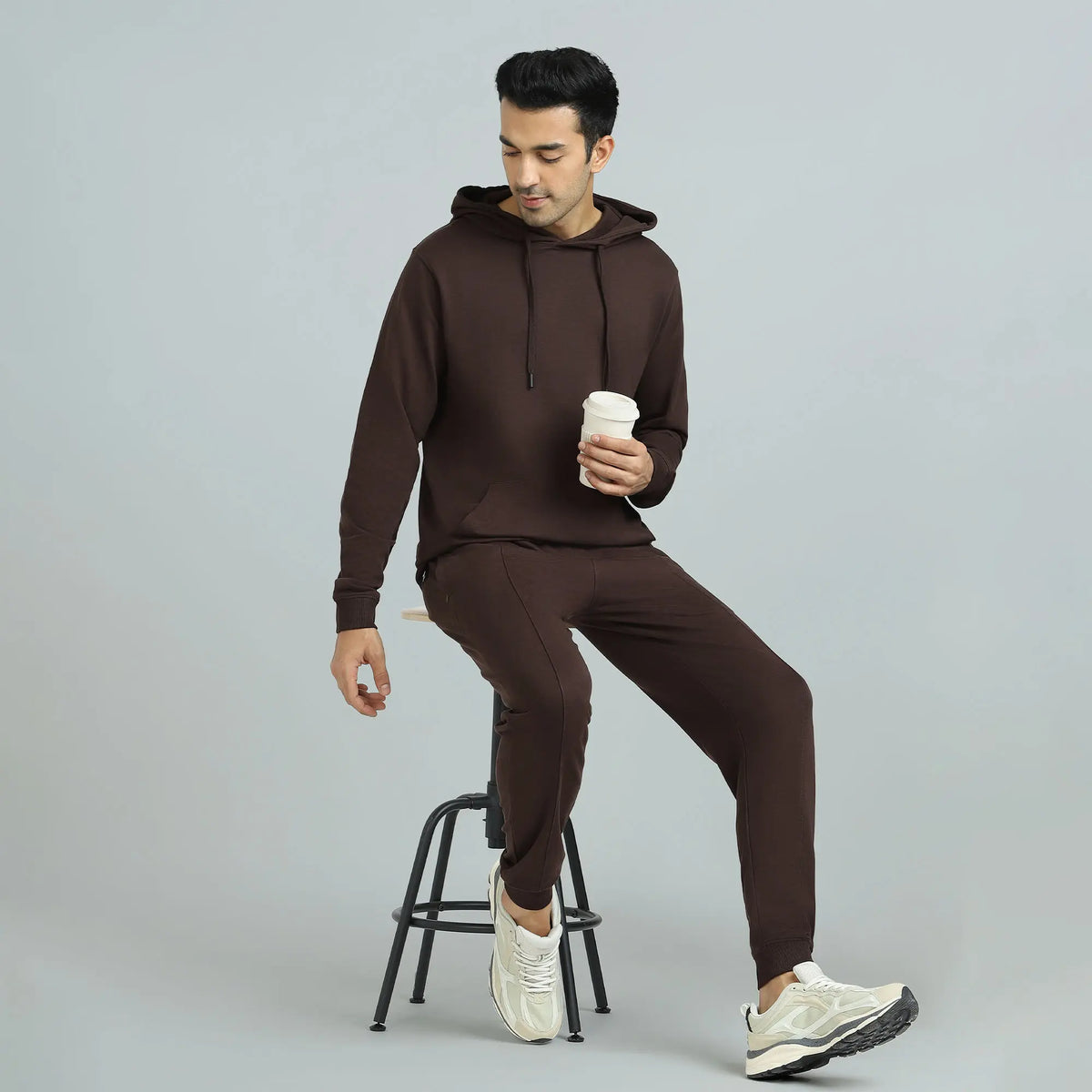 Cruze French Terry Cotton Hoodies Malt Brown - XYXX Crew