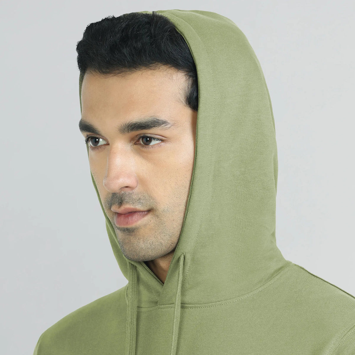 Cruze French Terry Cotton Hoodies Olive Green - XYXX Crew