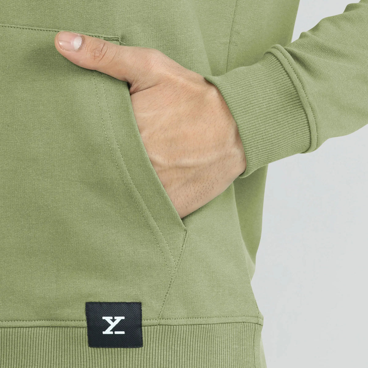 Cruze French Terry Cotton Hoodies Olive Green - XYXX Crew