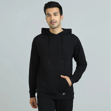 Cruze French Terry Cotton Hoodies Pitch Black - XYXX Crew