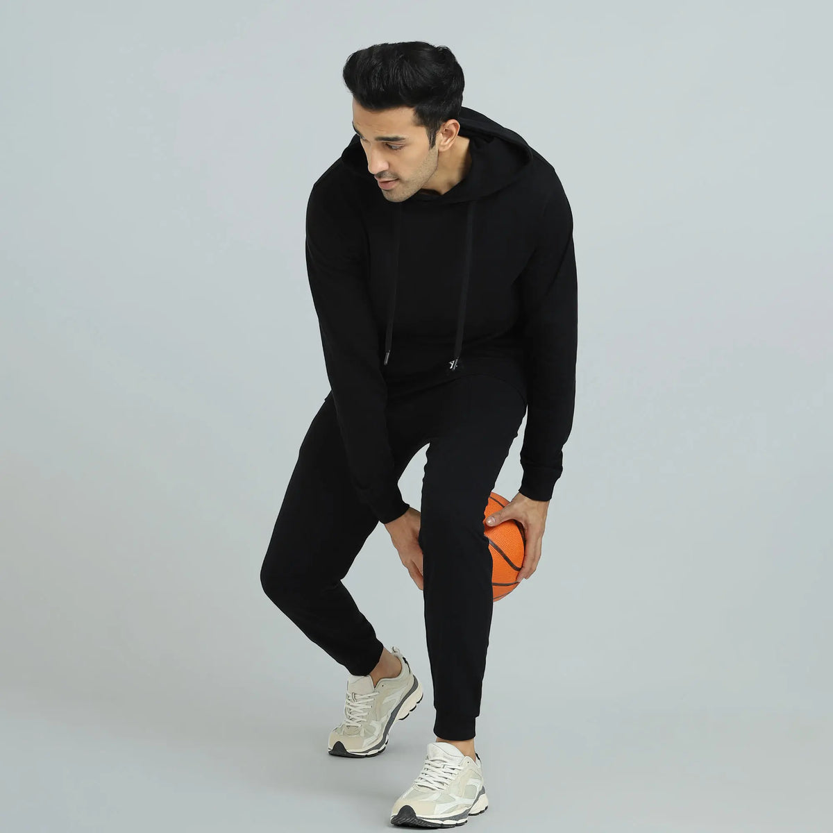 Cruze French Terry Cotton Hoodies Pitch Black - XYXX Crew