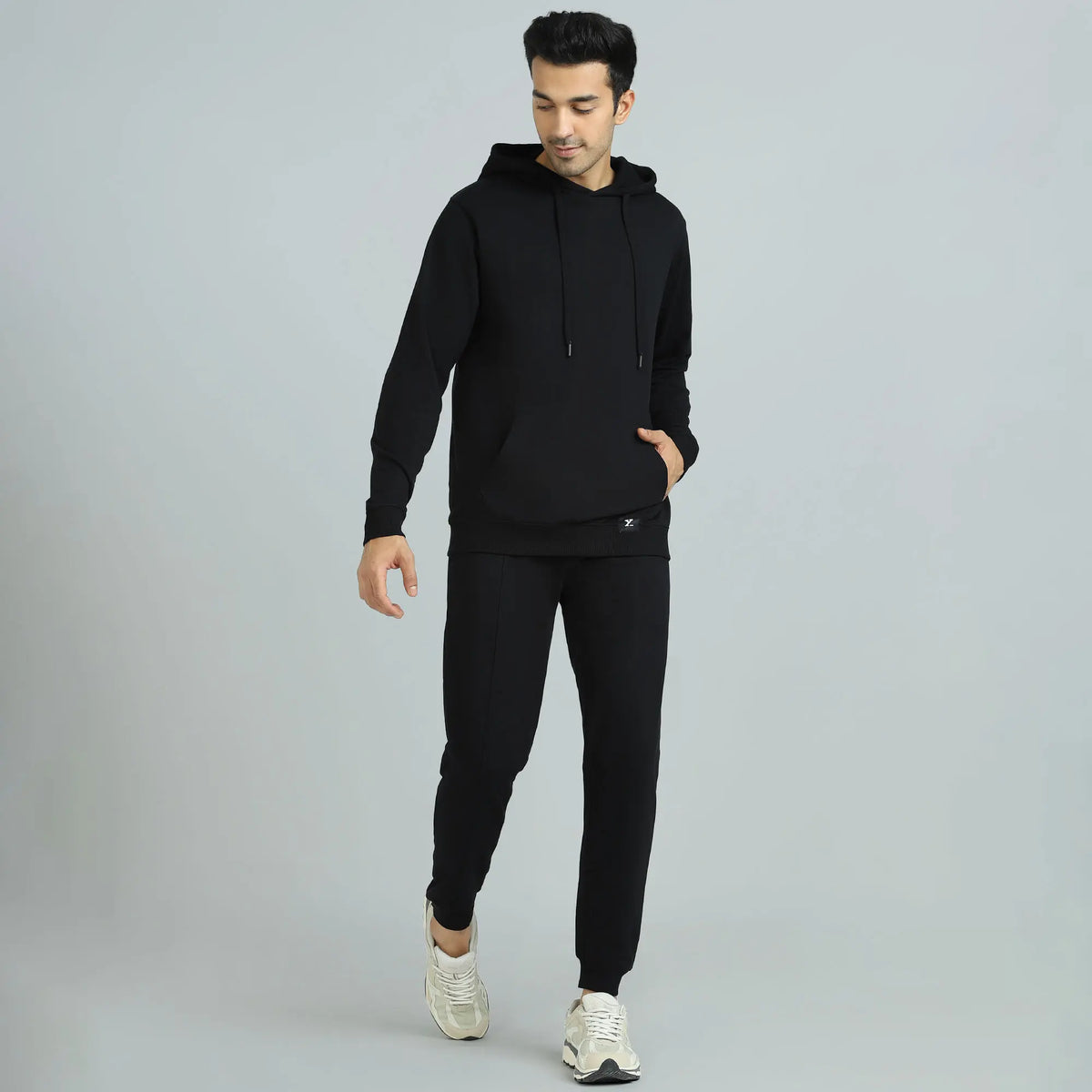 Cruze French Terry Cotton Hoodies Pitch Black - XYXX Crew