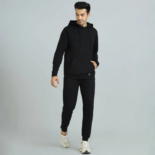 Cruze French Terry Cotton Hoodies Pitch Black - XYXX Crew