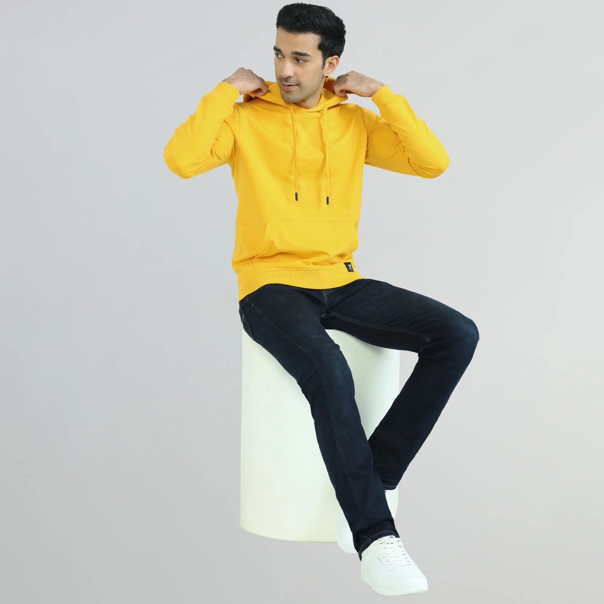 Cruze French Terry Cotton Hoodies Vivid Yellow - XYXX Crew