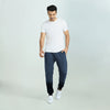 Cruze French Terry Cotton Joggers Opal Blue