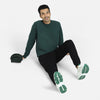 Cruze French Terry Cotton Sweatshirts Forest Green - XYXX Crew