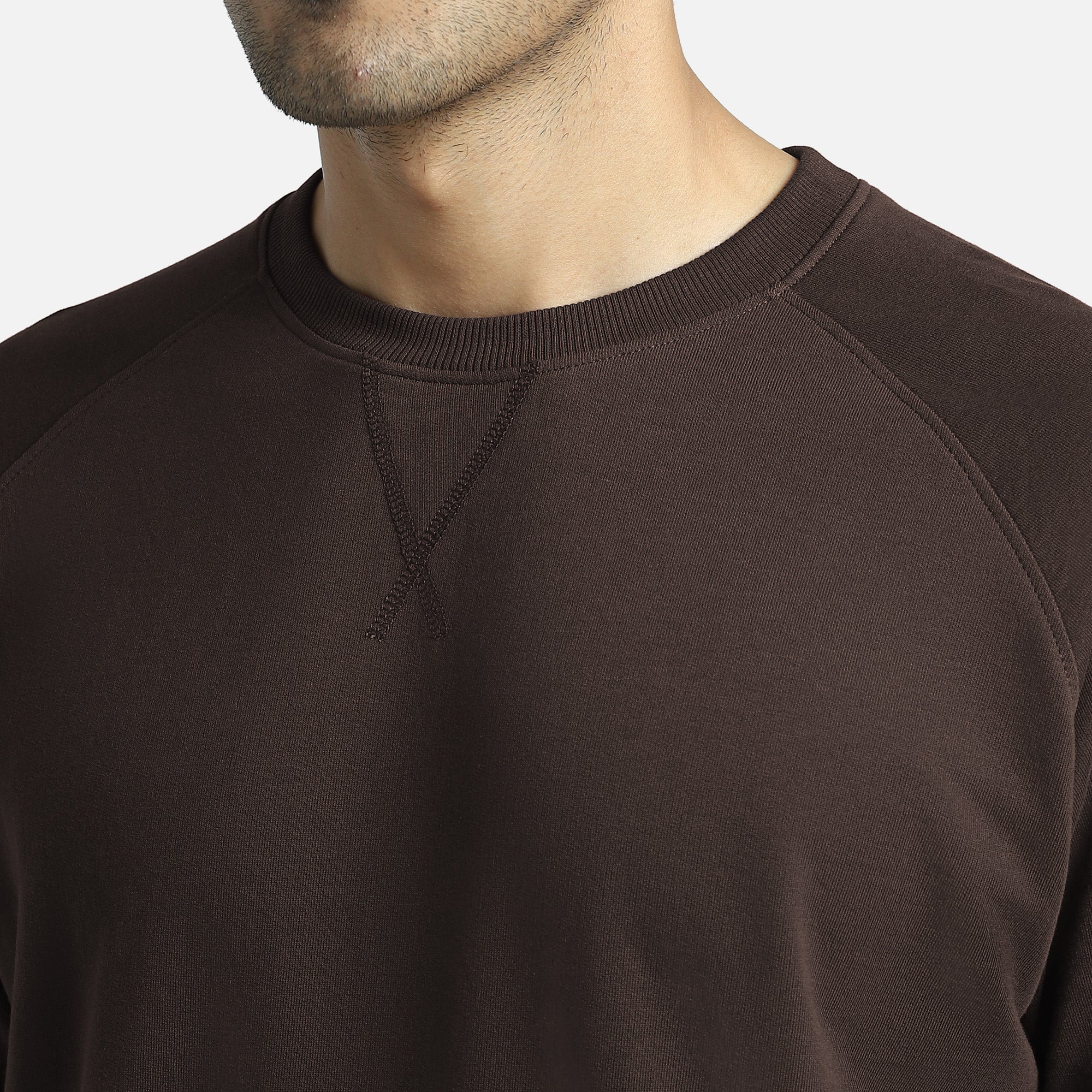 Cruze French Terry Cotton Sweatshirts Malt Brown - XYXX Crew