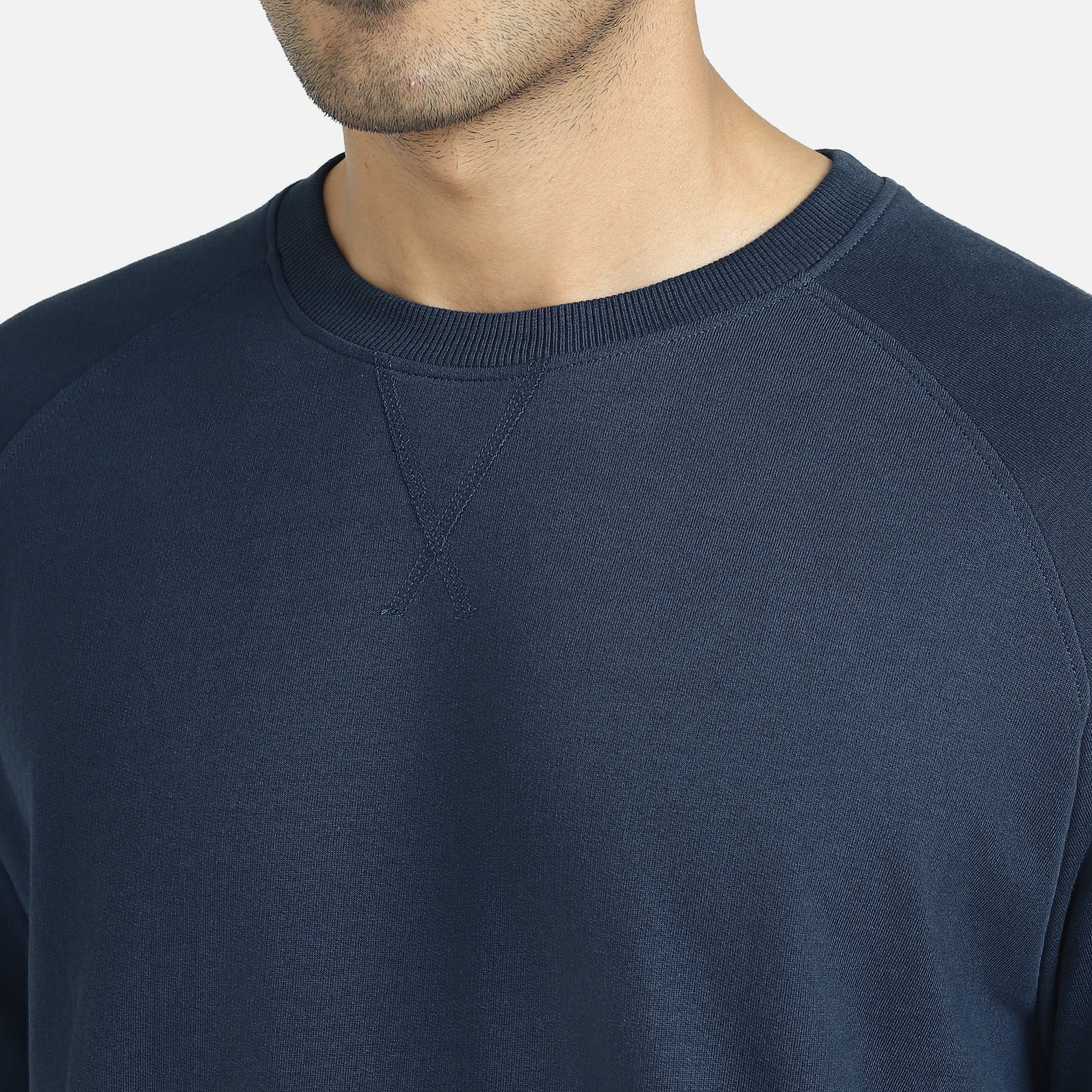 Cruze French Terry Cotton Sweatshirts Opal Blue - XYXX Crew