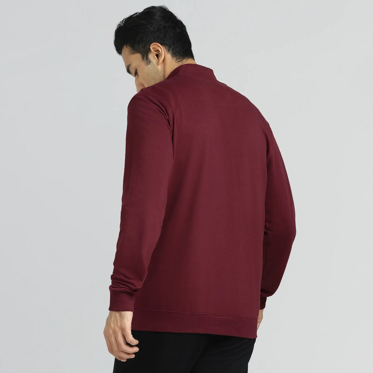 Cruze French Terry Cotton Zip Ups Auburn Red - XYXX Crew