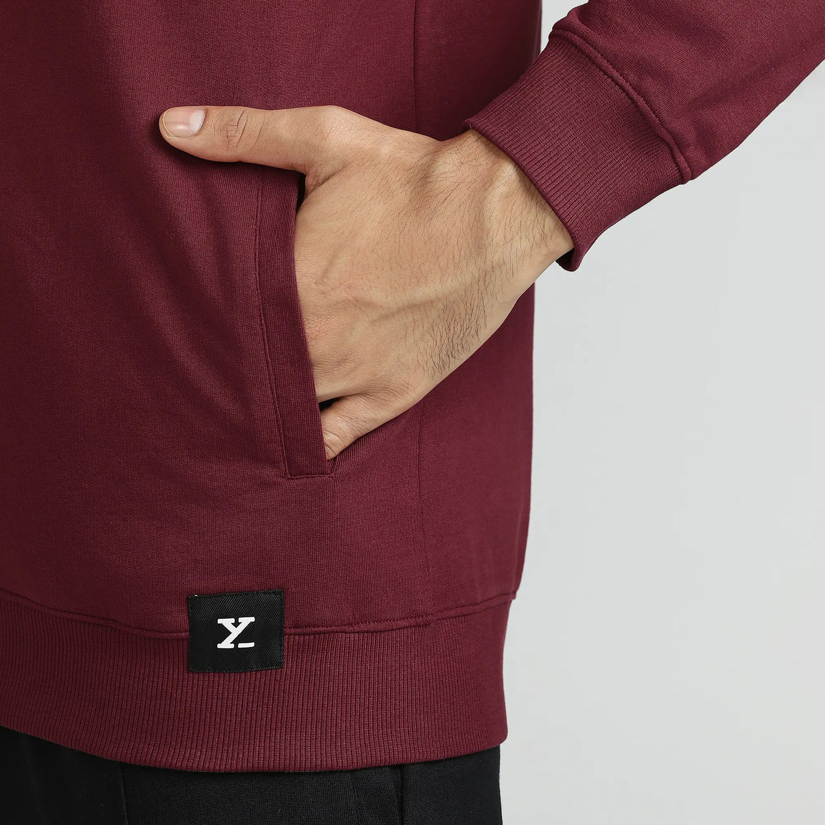 Cruze French Terry Cotton Zip Ups Auburn Red - XYXX Crew