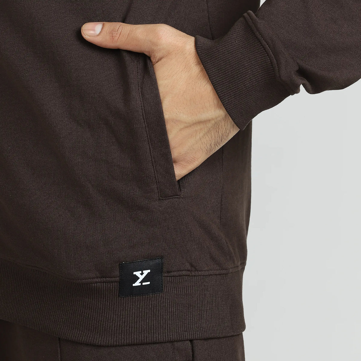Cruze French Terry Cotton Zip Ups Malt Brown - XYXX Crew