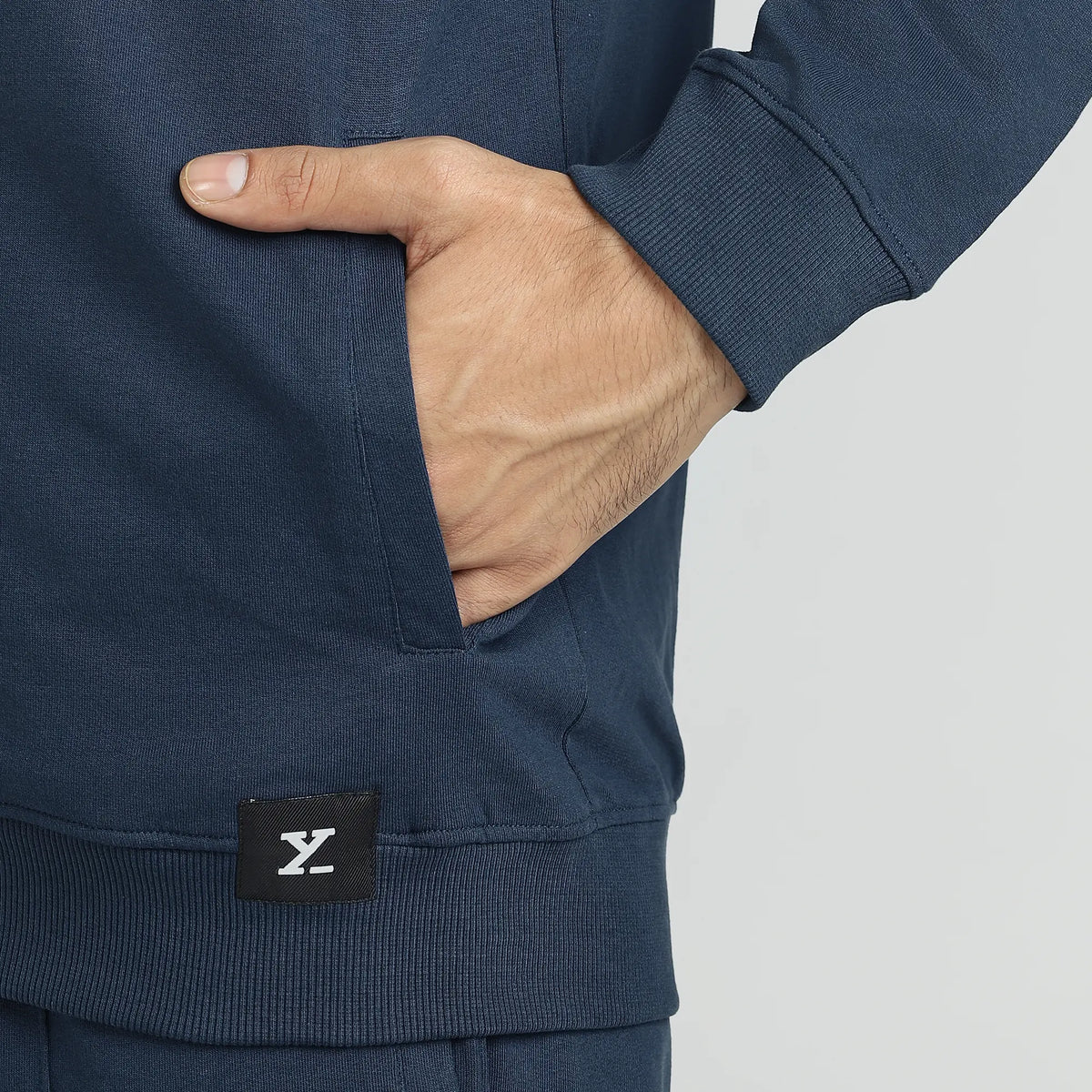 Cruze French Terry Cotton Zip Ups Opal Blue - XYXX Crew