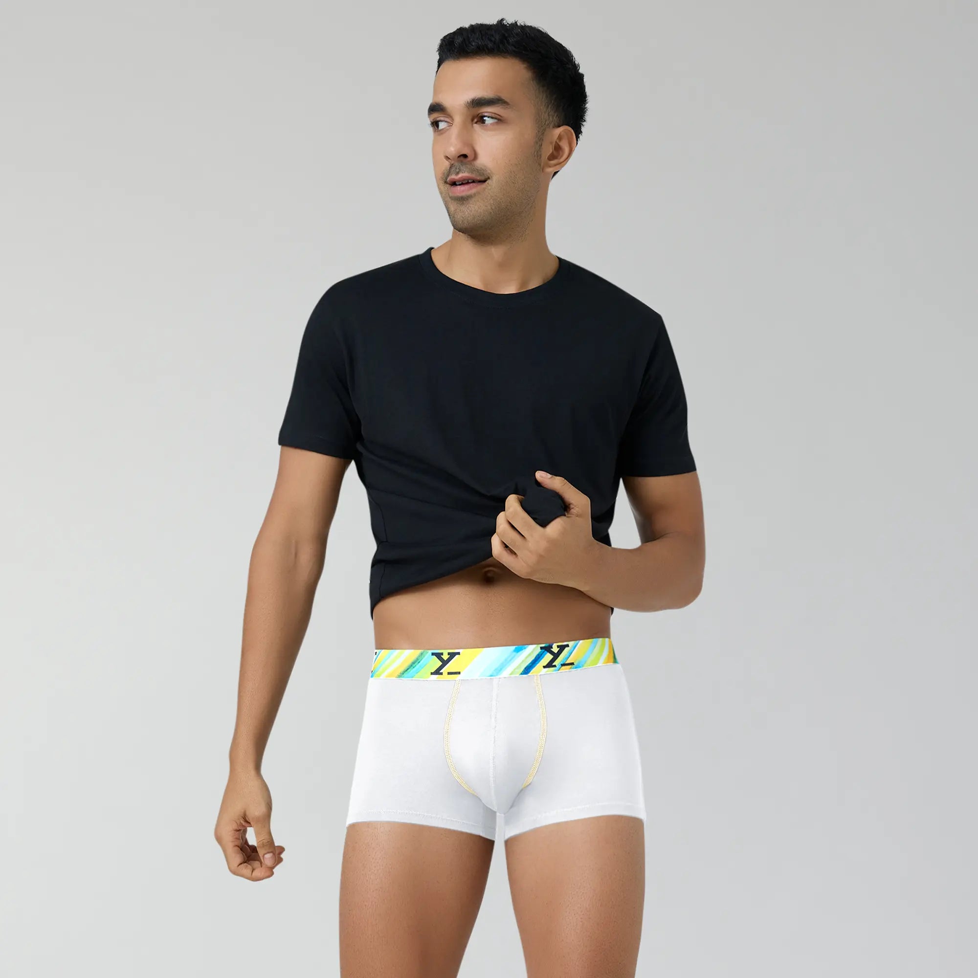 Buy Dynamo Modal Trunks White Splash for Men Online at XYXX – XYXX Apparels