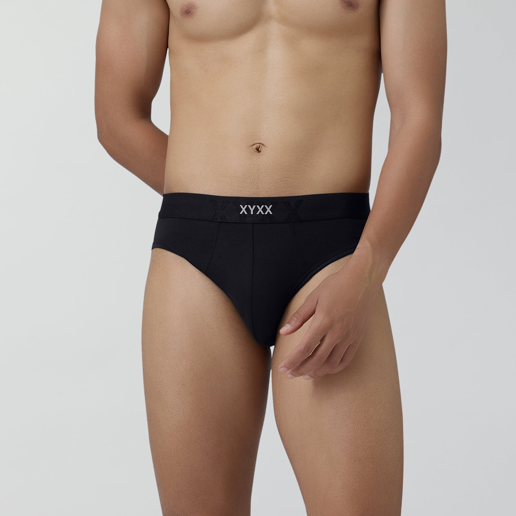 Element Cotton Stretch Briefs For Men Black Knight -  XYXX Crew