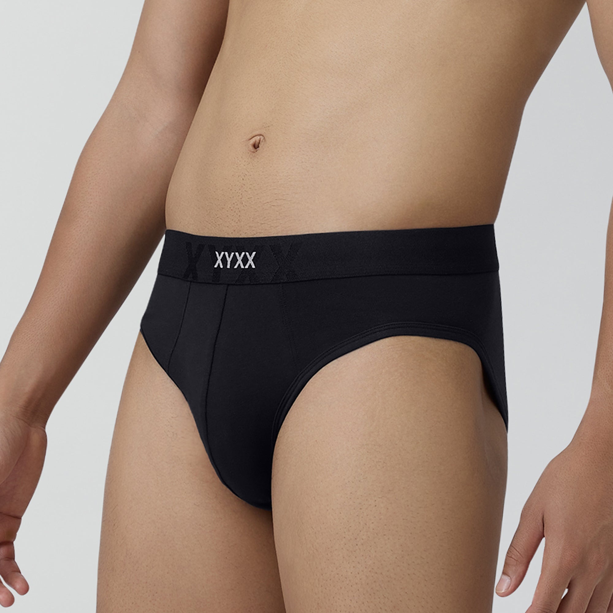 Element Cotton Stretch Briefs For Men Black Knight -  XYXX Crew